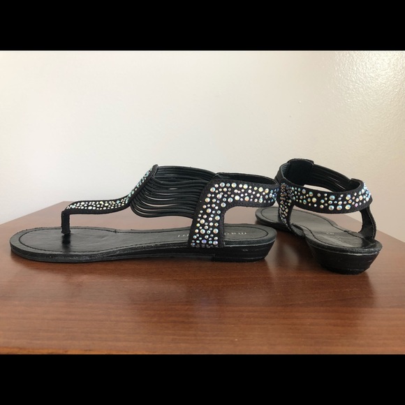 Madden Girl Shoes - NEW || Madden Girl || Black & Rhinestone Sandal